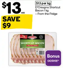 Woolworths D'Orsogna Shortcut Bacon offer