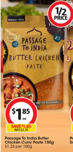 Coles Passage To India Butter Chicken Curry Paste offer