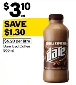 Woolworths Dare Iced Coffee offer