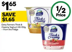 Woolworths Dairy Farmers Thick & Creamy Yoghurt offer