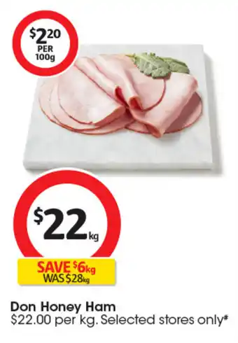 Coles Don Honey Ham offer