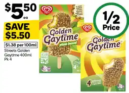 Woolworths Streets Golden Gaytime offer