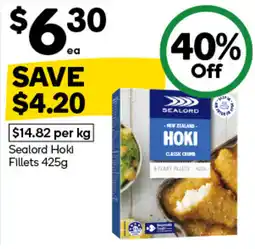 Woolworths Sealord Hoki Fillets offer