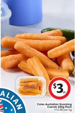 Coles Coles Australian Snacking Carrots offer