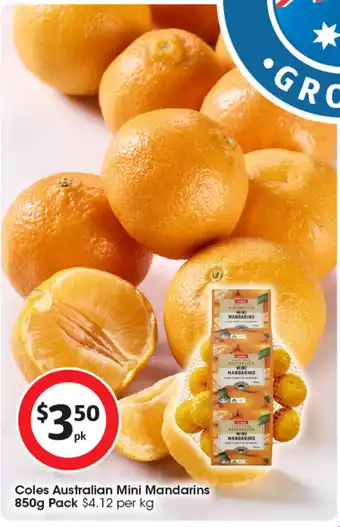 Coles Coles Australian Mini Mandarins offer