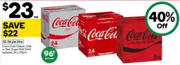 Woolworths Coca-Cola Classic, Diet or Zero Sugar Soft Drink Varieties offer
