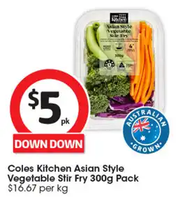 Coles Coles Kitchen Asian Style Vegetable Stir Fry offer