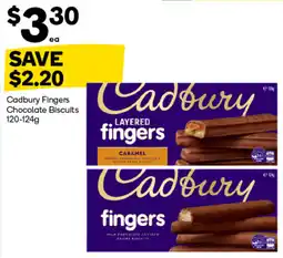 Woolworths Cadbury Fingers Chocolate Biscuits offer