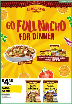 Woolworths Old El Paso Tortilla Nachips offer