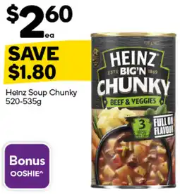 Woolworths Heinz Soup Chunky offer