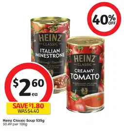 Coles Heinz Classic Soup offer