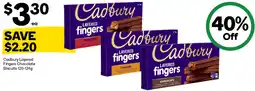 Woolworths Cadbury Layered Fingers Chocolate Biscuits offer