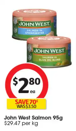 Coles John West Salmon 95g offer