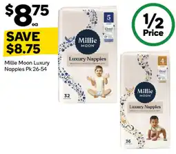 Woolworths Milllie Moon Luxury Nappies offer