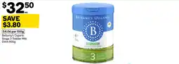 Woolworths Bellamy's Organic Stage 3 Toddler Milk Drink offer