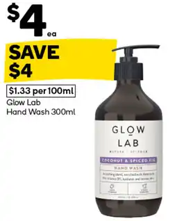 Woolworths Glow Lab Hand Wash offer