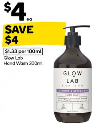 Woolworths Glow Lab Hand Wash offer