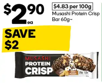 Woolworths Musashi Protein Crisp offer