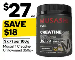 Woolworths Musashi Creatine offer