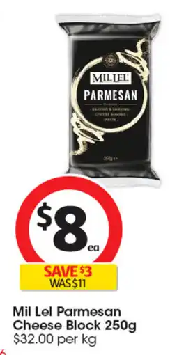 Coles Mil Lel Parmesan Cheese Block offer