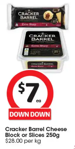 Coles Cracker Barrel Cheese Block or Slices offer