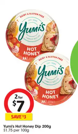 Coles Yumi's Hot Honey Dip offer