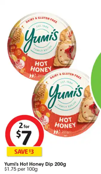 Coles Yumi's Hot Honey Dip offer
