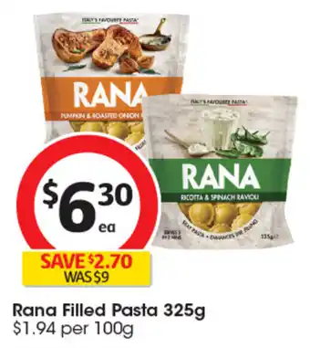 Coles Rana Filled Pasta offer