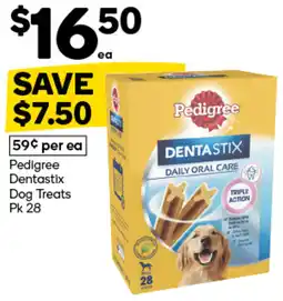 Woolworths Pedigree Dentastix Dog Treats offer