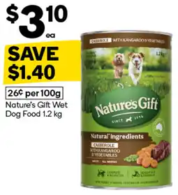 Woolworths Nature's Gift Wet Dog Food offer