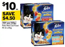 Woolworths Felix Wet Cat Food offer
