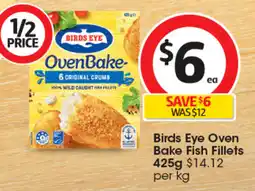 Coles Birds Eye Oven Bake Fish Fillets offer