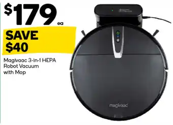 Woolworths Magivaac 3-in-1 HEPA Robot Vacuum with Mop offer
