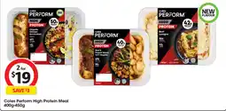 Coles Coles Perform High Protein Meal offer
