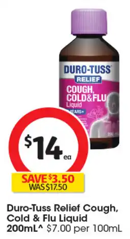 Coles Duro-Tuss Relief Cough, Cold & Flu Liquid offer