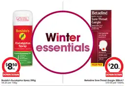 Coles Bosisto's Eucalyptus Spray offer