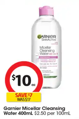 Coles Garnier Micellar Cleansing Water offer