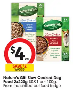 Coles Nature's Gift Slow Cooked Dog Food offer