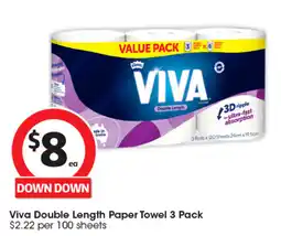 Coles Viva Double Length Paper Towel offer