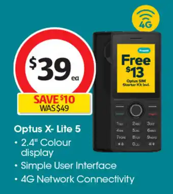 Coles Optus X- Lite 5 offer