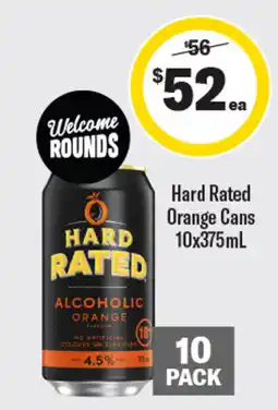 Coles Hard Rated Alcoholic Orange offer