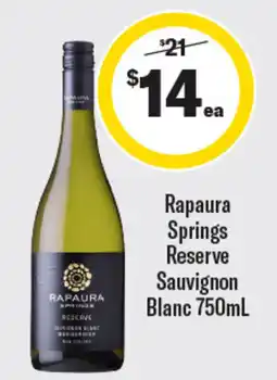 Coles Rapaura Springs Reserve Sauvignon Blanc offer