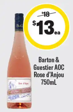Coles Barton & Gueistier AOC Rose d'Anjou offer
