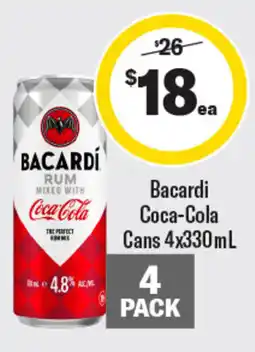 Coles Bacardi Coca-Cola offer