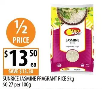 Supabarn Sunrice Jasmine Fragrant Rice offer