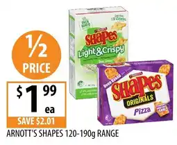 Supabarn Arnott's Shapes offer