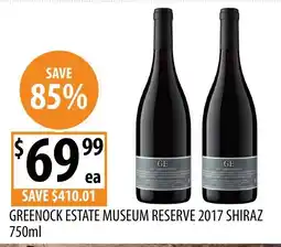 Supabarn Greenock Estate Museum Reserve 2017 Shiraz offer