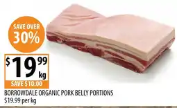 Supabarn Borrowdale Organic Pork Belly Portions offer