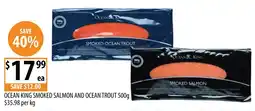 Supabarn Ocean King Smoked Salmon and Ocean Trout offer