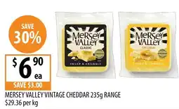 Supabarn Mersey Valley Vintage Cheddar offer